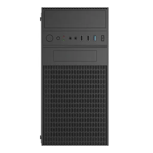 Akyga Obudowa Micro ATX AK19BK USB-C + USB 3.0 + 2x USB 2.0 czarna bez PSu „Micro Tower“ Juoda