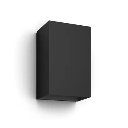 Philips Hue WCA Resonate Outdoor Wall Lantern, Black
