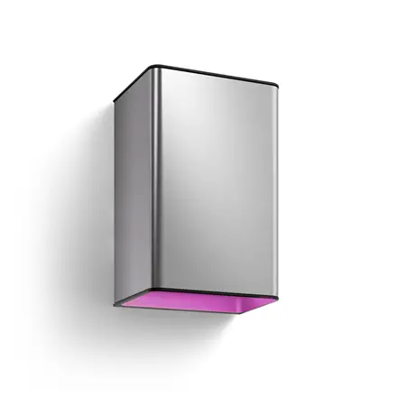 Philips Hue WCA Resonate Outdoor Wall Lantern, Inox