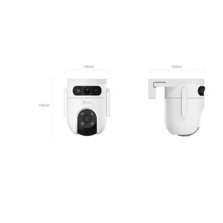 EZVIZ IP Camera CS-H9C (5MP+5MP) 4mm Color night vision,Human/Vehicle detection,Smart tracking iki 8m,Active defense,two way talk, 8xdigital