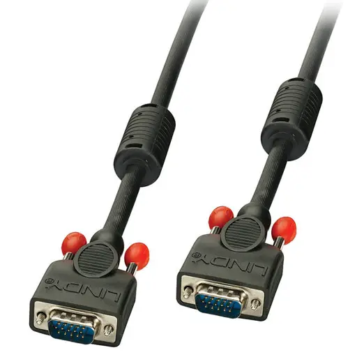 Vaizdo Kabelis - LINDY VGA Laidas M/M, 0.5 m, Juodas