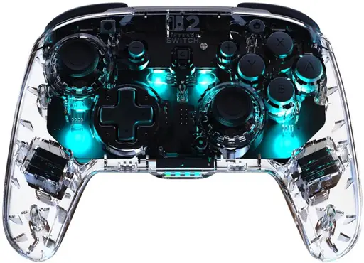 Turtle Beach wireless controller Afterglow Nintendo Switch 2, transparent