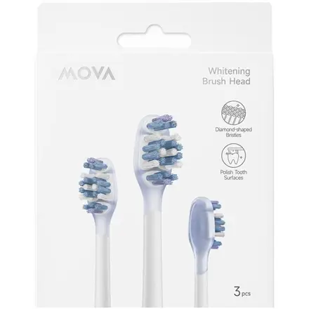 MOVA Replacement brush heads, Whitening Brush Head, Four-zone Floating