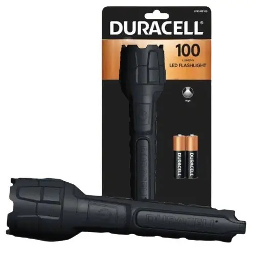 Rubber flashlight 100 LM 2AA