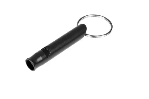 Išgyvenimo švilpukas GUARD WHISTLE aliuminis Juoda (YC-010-BL)