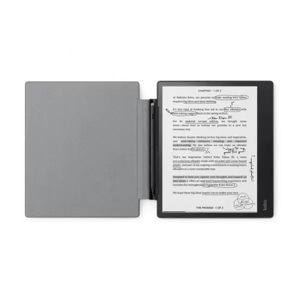 Planšetės dėklas - Kobo Elipsa 2E Apsauginis Dėklas 260 x 210 x 25 mm Juodas – 3