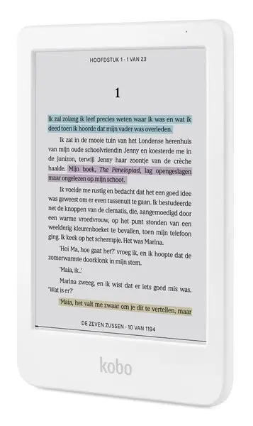 Kobo Clara Colour elektroninių knygų skaityklė Lietimui jautrus ekranas 16 GB „Wi-Fi“ Balta – 3