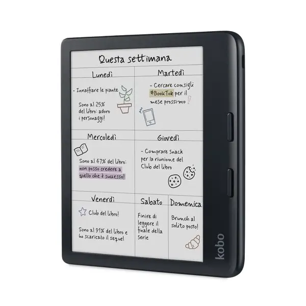 Rakuten Kobo Libra Colour elektroninių knygų skaityklė Lietimui jautrus ekranas 32 GB „Wi-Fi“ Juoda – 2