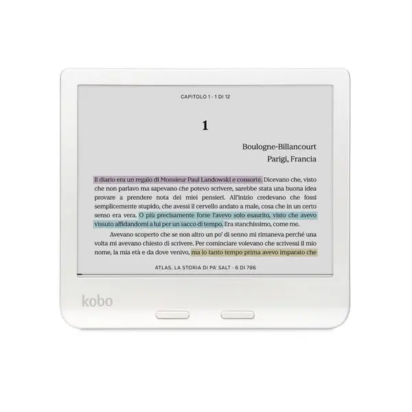 Rakuten Kobo Libra Colour elektroninių knygų skaityklė Lietimui jautrus ekranas 32 GB „Wi-Fi“ Balta – 3