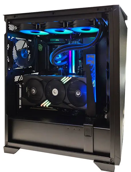 Asmeninio komp. komplektas RED DRAGON PRO (Powered by MSI): AMD® Ryzen™ 7 9800X3D (8 branduolių, 16 gijų procesorius) – 3