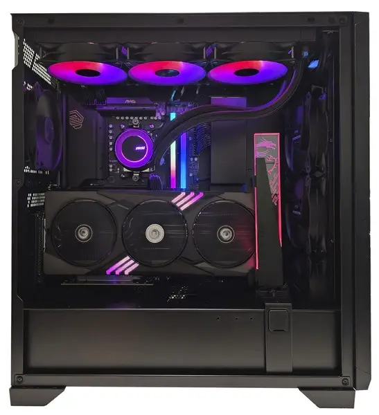Asmeninio komp. komplektas RED DRAGON PRO (Powered by MSI): AMD® Ryzen™ 7 9800X3D (8 branduolių, 16 gijų procesorius) – 4