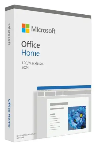 Microsoft Office Home 2024 licencija (tik kodas) pakuotėje, Nekomerciniam naudojimui, „Word“, „Excel“, „PowerPoint“ ir „OneNote“