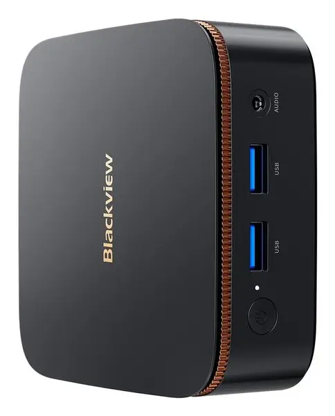 Mini kompiuteris „Blackview MP20“ su „Ryzen 3 3300U“, 8 GB RAM, 256 GB SSD, „Windows 11 Pro“, juodos spalvos – 3