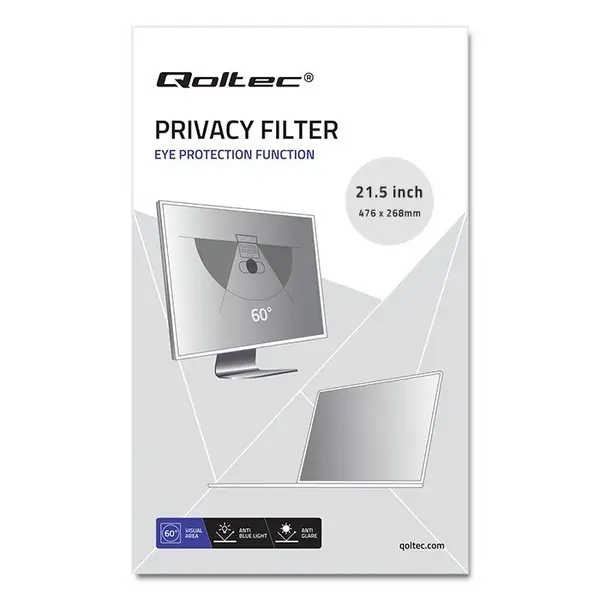QOLTEC Privatizing filter RODO 21,5 inch 16:9 – 10