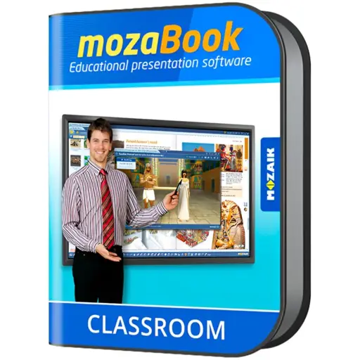 mozaBook CLASSROOM, interactive educational software for teachers, 1 year