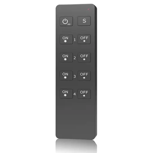 Nuotolinis Valdymas - RU4 4-Zonų RF Dimming Vienos Spalvos LED Juostai 2.4GHz