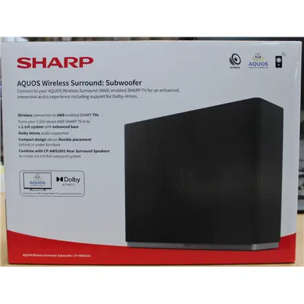 SALE OUT. Sharp AQUOS Wireless Surround Subwoofer