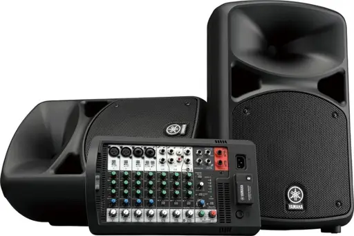 Yamaha Stagepas 600BT Savarankiška masinio informavimo (PA) sistema 640 W Juoda