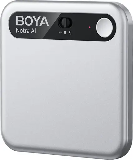Boya Notra AI Note Taker, silver
