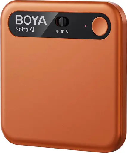 Boya Notra AI Note Taker, cosmic orange