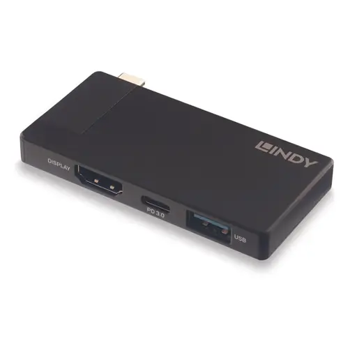 USB-C dokų stotis - LINDY DST-Micro 4K HDMI, 100W PD, USB 3.2 Gen 1