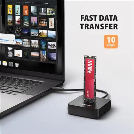 AXAGON USB-C 10Gbps docking station for M.2 NVMe SSD – 5