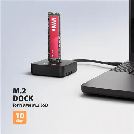 AXAGON USB-C 10Gbps docking station for M.2 NVMe SSD – 6
