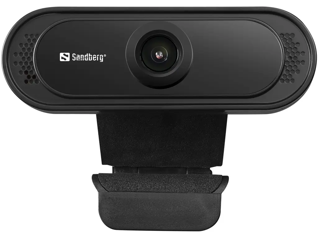 SANDBERG USB Webcam 1080P Saver No driver installation needed With a clamp for the flatscreen Stereo microphone built in – 2
