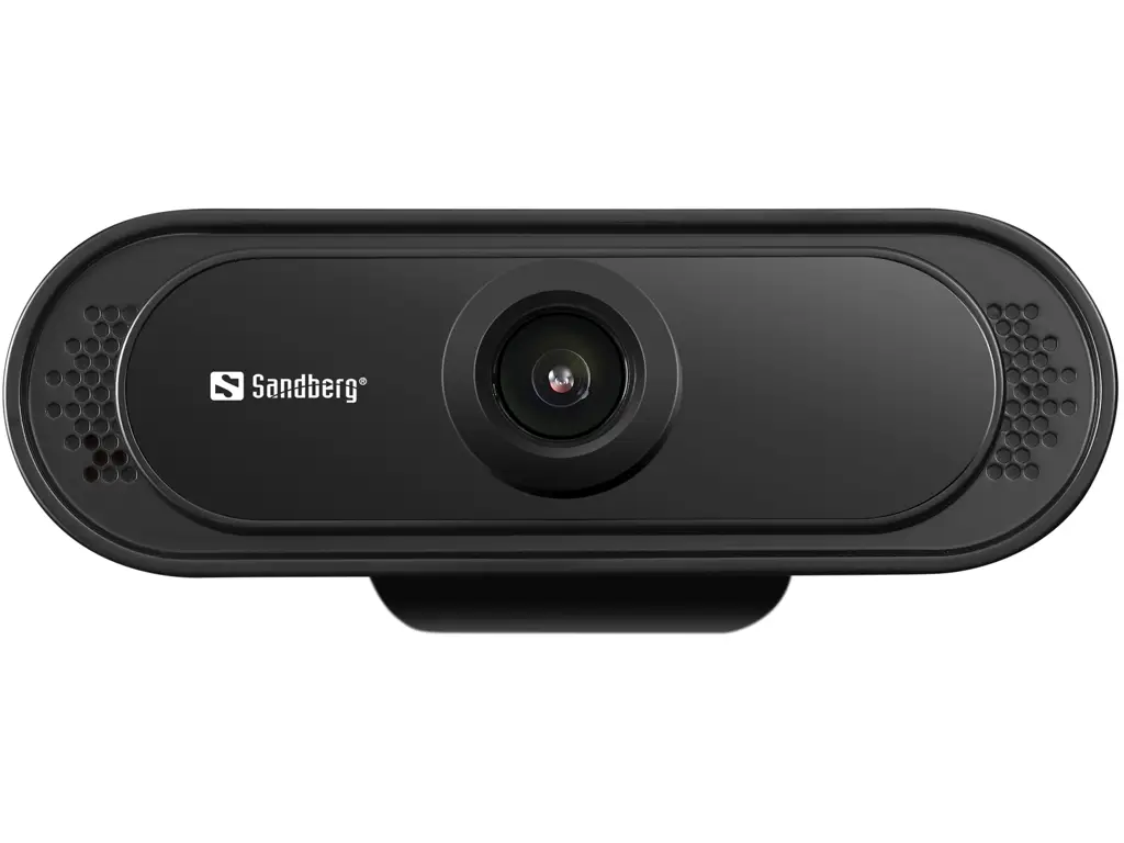 SANDBERG USB Webcam 1080P Saver No driver installation needed With a clamp for the flatscreen Stereo microphone built in – 3
