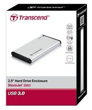 TRANSCEND StoreJet 25S3 SSD/HDD 0GB extern 6.4cm 2.5inch SATA 6GB/s Upgrade Kit – 4