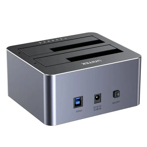 UNITEK KLONAVIMO STOTIS 2X SATA 2,5"/3,5" USB 5GB – 2