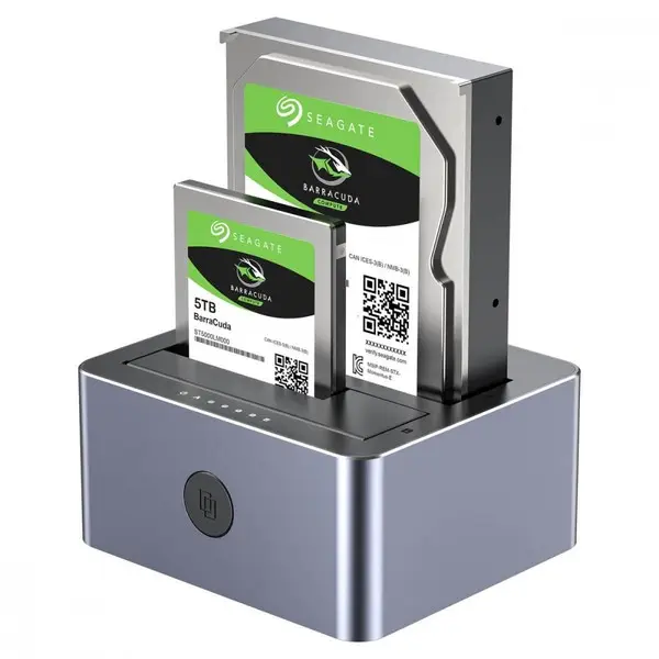 UNITEK KLONAVIMO STOTIS 2X SATA 2.5" 3.5" USBC 10GB – 5