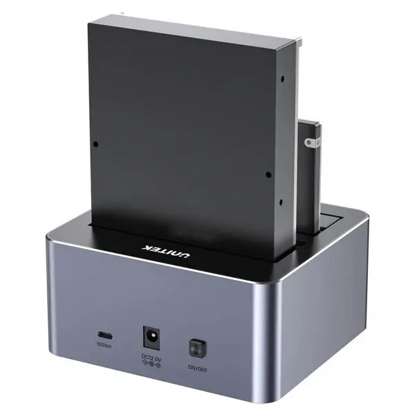UNITEK KLONAVIMO STOTIS 2X SATA 2.5" 3.5" USBC 10GB – 7