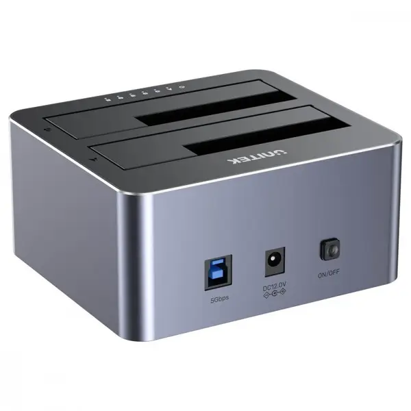 UNITEK KLONAVIMO STOTIS 2X SATA 2,5"/3,5" USB 5GB – 9