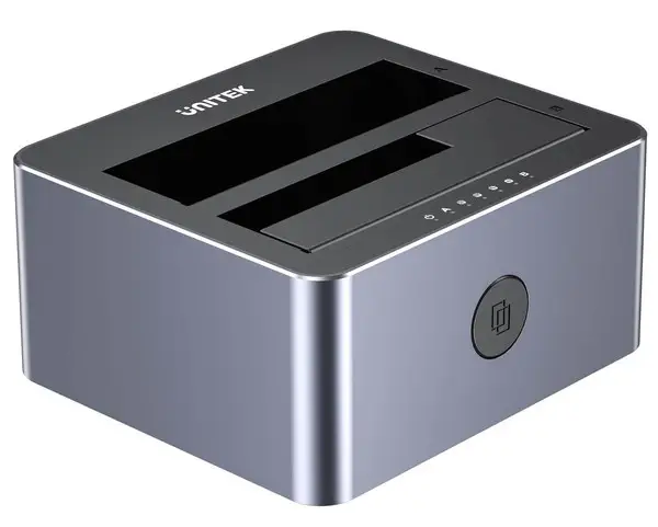 UNITEK KLONAVIMO STOTIS 2X SATA 2.5" 3.5" USBC 10GB – 2