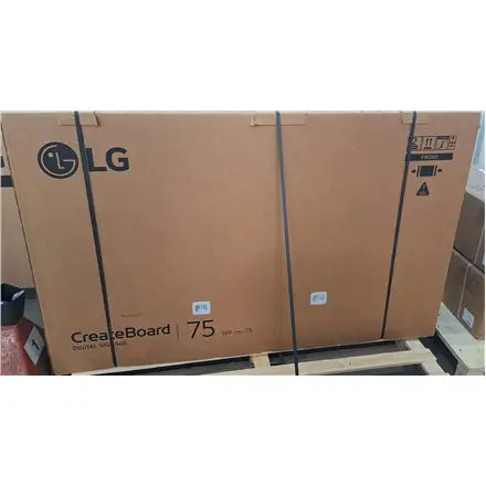 SALE OUT. LG 75TR3DQ-B 75" IPS UHD 3840 x 2160 /400cd/m2/6.5ms HDMI, VGA, Audioin, USB DAMAGED INNER PACKAGING, UNPACKED