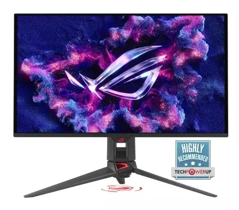 Asus ROG Swift OLED PG27UCDM gaming monitor ― 27-inch (26.5-inch viewable) 4K QD-OLED panel, 240Hz, 0.03ms (GTG), OLED Anti-Flicker 2.0, custom heatsink, OLED Care Pro, Neo Proximity Sensor, G-SYNC® compatible, VESA DisplayHDR™ 400 True Black, unifor