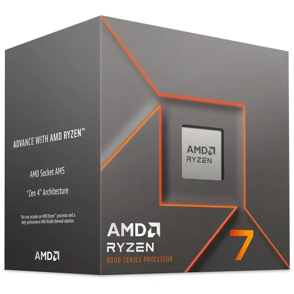 [Atidaryta pakuotė] AMD Ryzen 7 8700F 5 GHz AM5 8C/16 65W AI ready BOX – 3