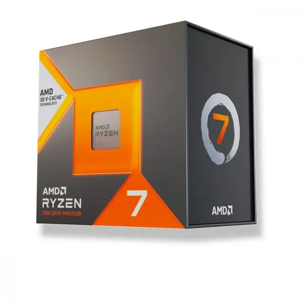 AMD Ryzen™ 7 7800X3D Gaming Processor, AM5, 8C/16T, 120W, 4.1-5GHz, 3D V-Cache™ 96MB+8MB (be aušintuvo ir supakuotas neženklintoje rudoje dėžutėje) – 5