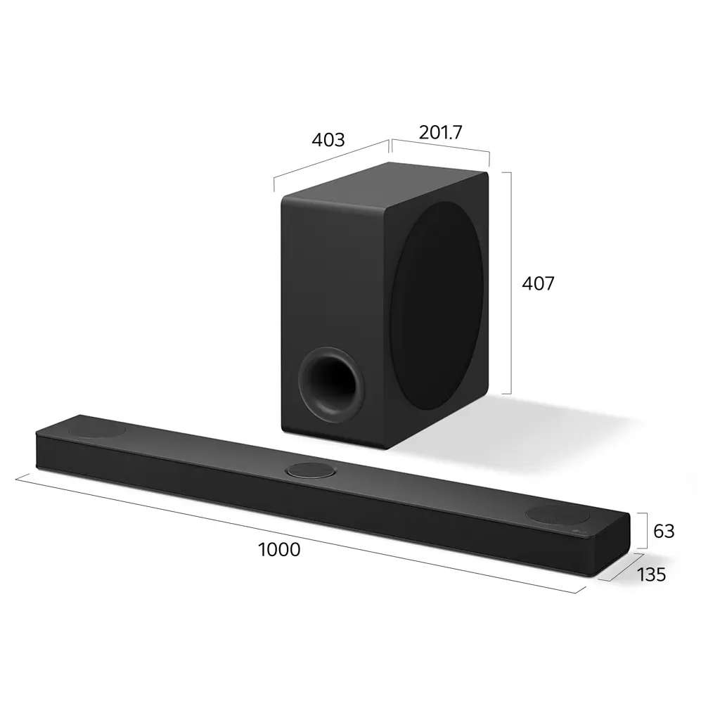 Garso juosta - LG S80TY 3.1.3 Kanalų Juoda – 3