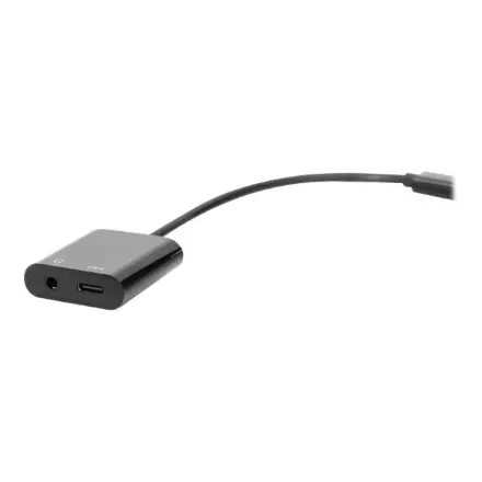 DIGITUS AK-300400-002-S Cable USB 3.1 Type C Gen.2 SuperSpeed+ 10Gbps Mini Jack 3.5mm + Type USB C black – 2