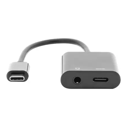 DIGITUS AK-300400-002-S Cable USB 3.1 Type C Gen.2 SuperSpeed+ 10Gbps Mini Jack 3.5mm + Type USB C black – 3