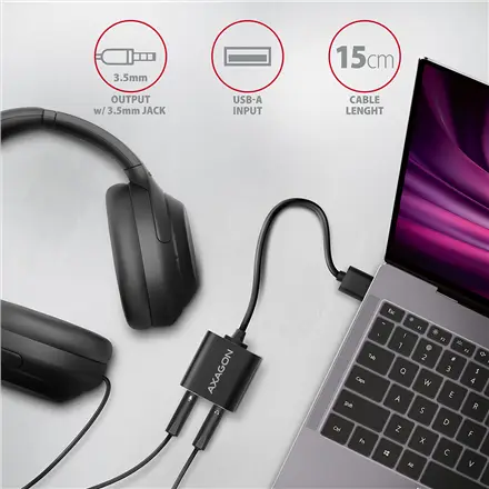 SOUND CARD USB2.0 48KHZ/16BIT/0.15M ADA-12 AXAGON – 4