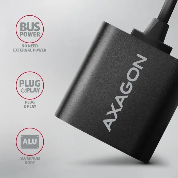 SOUND CARD USB2.0 48KHZ/16BIT/0.15M ADA-12 AXAGON – 8