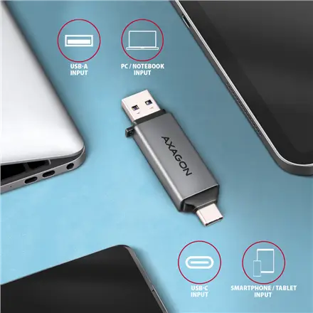 MEMORY READER USB-C+USB3.2 2SL/SD/MICROSD CRE-DAC AXAGON – 3