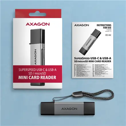 MEMORY READER USB-C+USB3.2 2SL/SD/MICROSD CRE-DAC AXAGON – 7