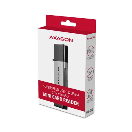 MEMORY READER USB-C+USB3.2 2SL/SD/MICROSD CRE-DAC AXAGON – 9