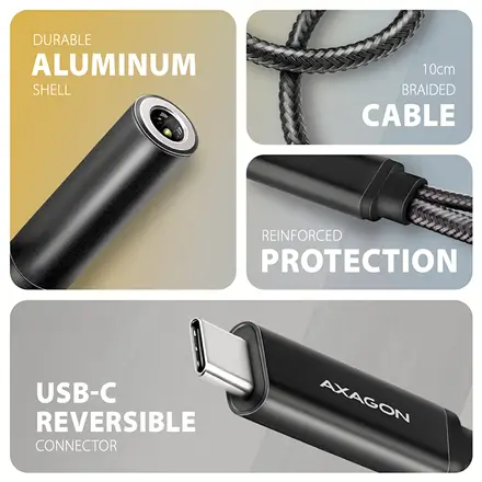 SOUND CARD ADAPTER USB-C/3.5MM/HI-RES DAC ADA-HCPD AXAGON – 4