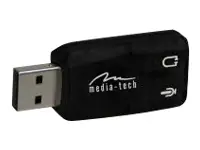 MEDIATECH MT5101 VIRTU 5.1 USB, is the perfect 3D Surround sound card for PCs and laptops, – 3