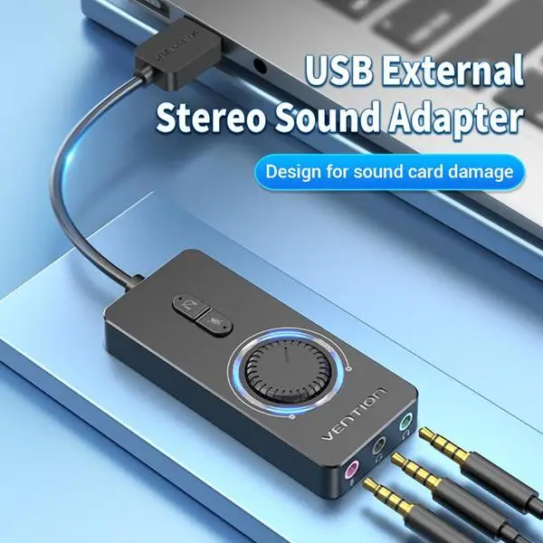 SOUND CARD ADAPTER USB/0.15M CDRBB VENTION – 3